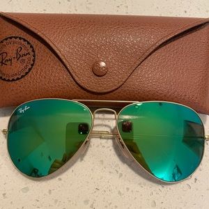 RAY BAN AVIATOR FLASH LENSES